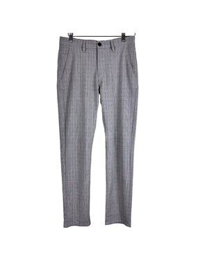ZARA Grey Plaid Suit Pants Size 29 Tailored Work Trousers